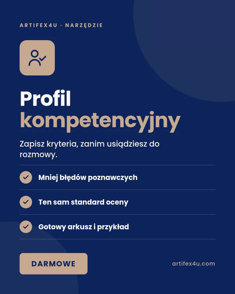 Okładka narzędzia „Profil kompetencyjny”